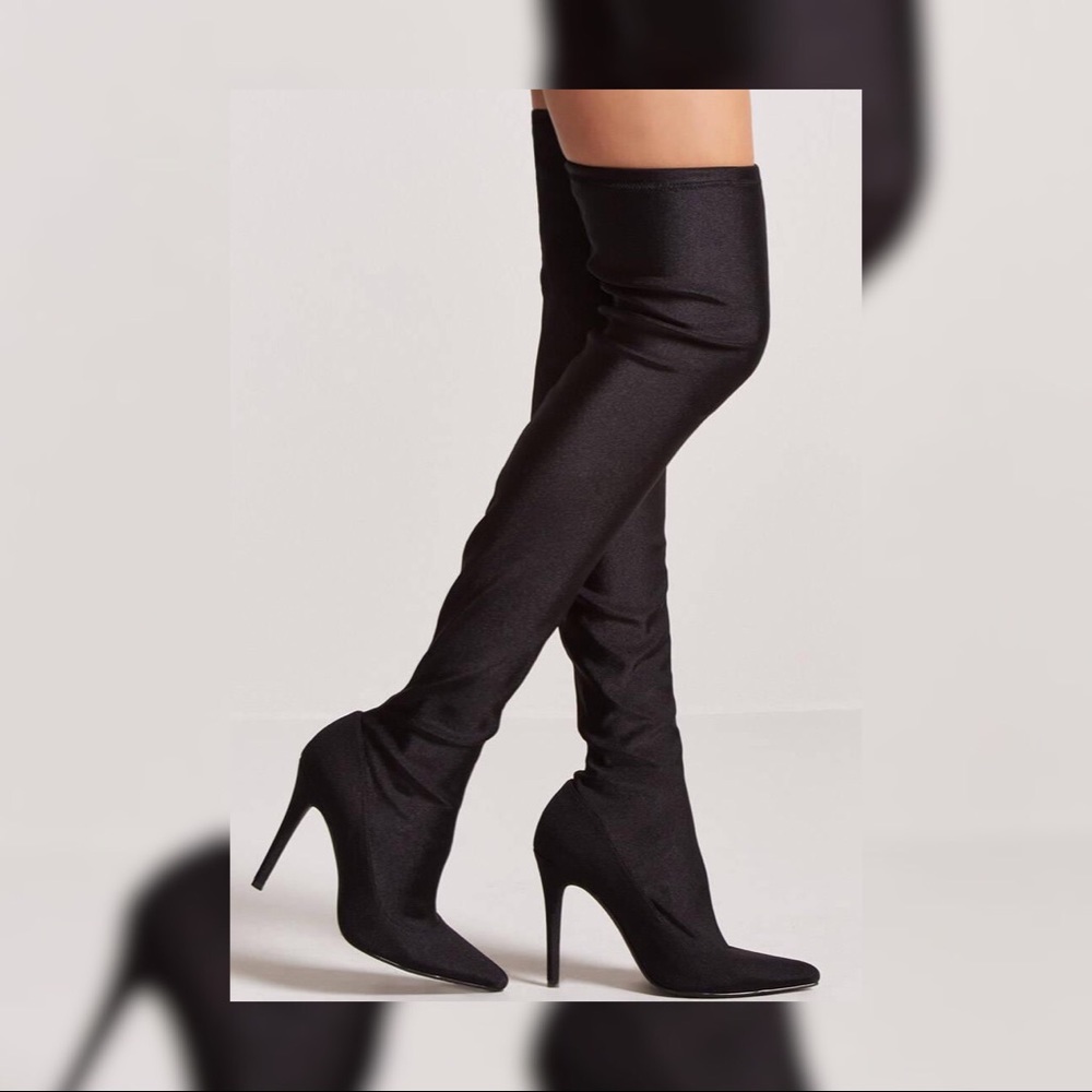 Thigh-High Heeled Boots